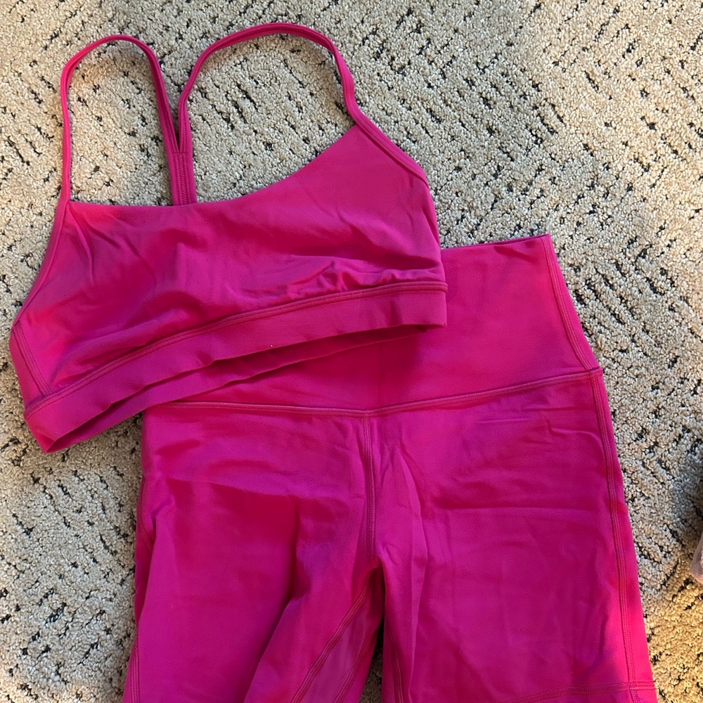 Lululemon Sonic Pink Activewear Set